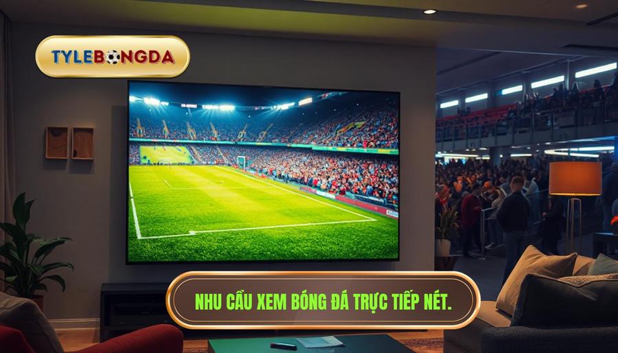 1. Nhu cầu xem bóng đá trực tiếp nét.